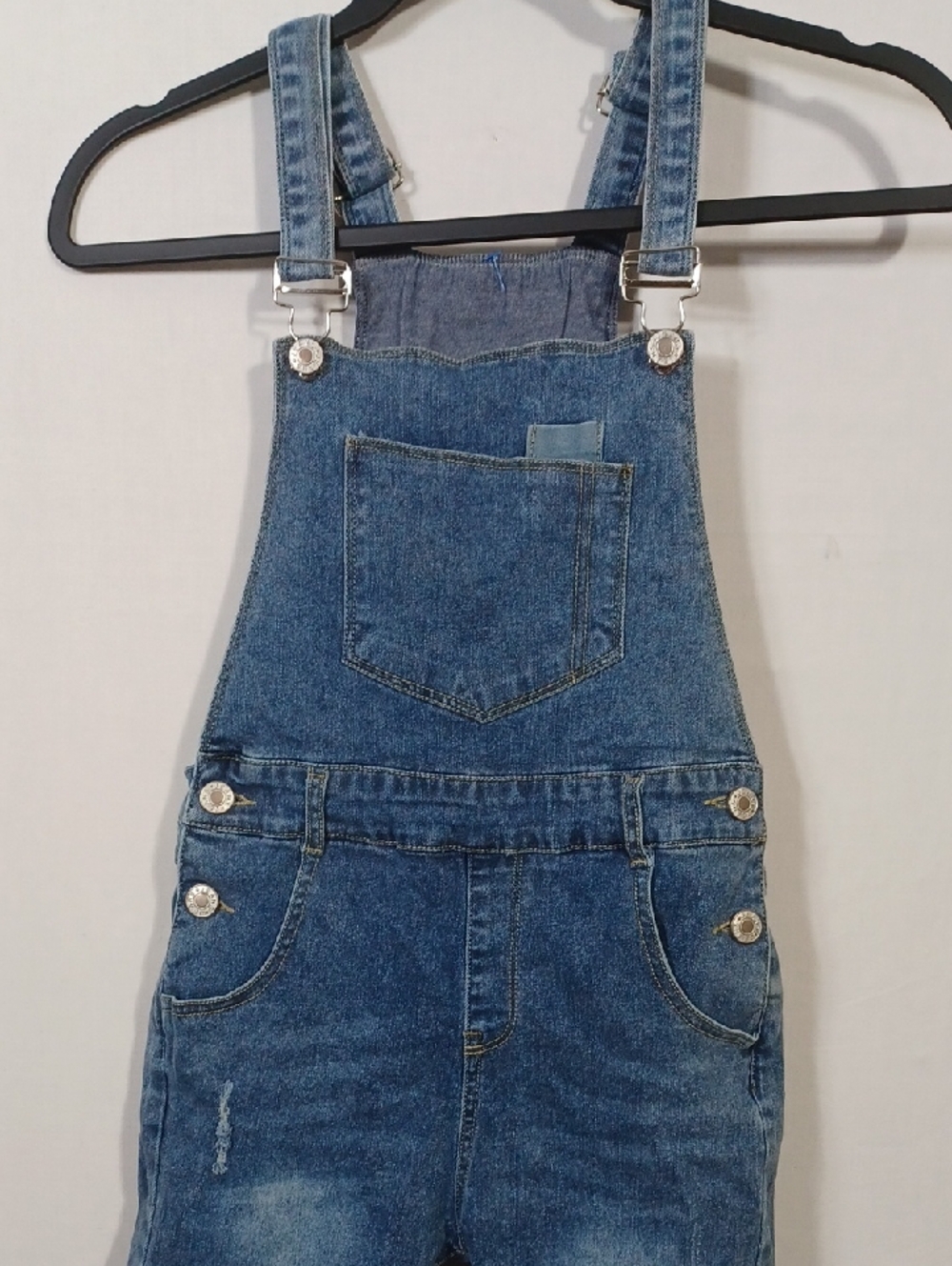 Kids Denim Overalls One-Piece - Blue